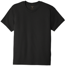 Load image into Gallery viewer, black unisex crew neck 100% cotton short sleeve t-shirt