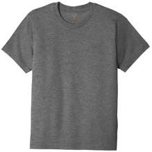 Load image into Gallery viewer, heather grey unisex crew neck cotton/poly short sleeve t-shirt