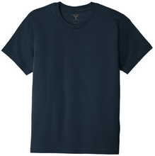 Load image into Gallery viewer, navy unisex crew neck 100% cotton short sleeve t-shirt