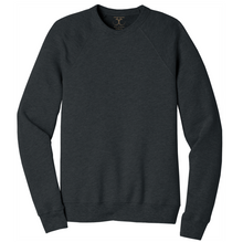 Load image into Gallery viewer, Dark heather grey unisex crew neck cotton/poly long sleeve sweatshirt 

