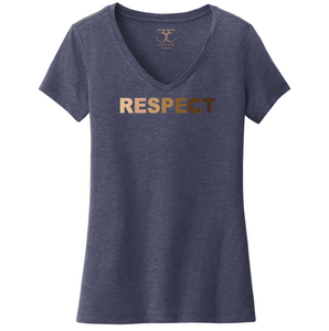 "Respect" women's v-neck