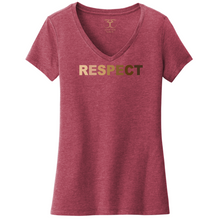 Load image into Gallery viewer, &quot;Respect&quot; women&#39;s v-neck
