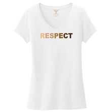 Load image into Gallery viewer, &quot;Respect&quot; women&#39;s v-neck
